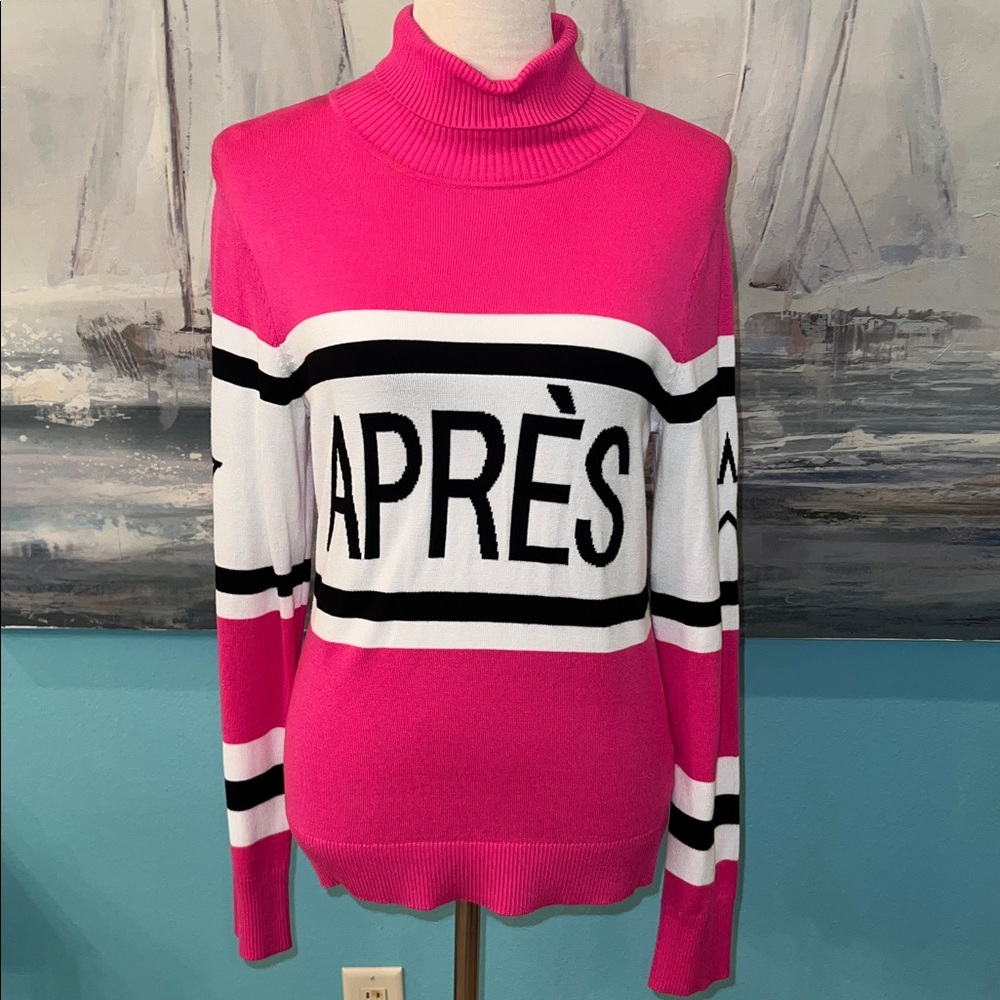 NWT Antonio Melani Hot Pink Apres Turtleneck Sweater, Medium